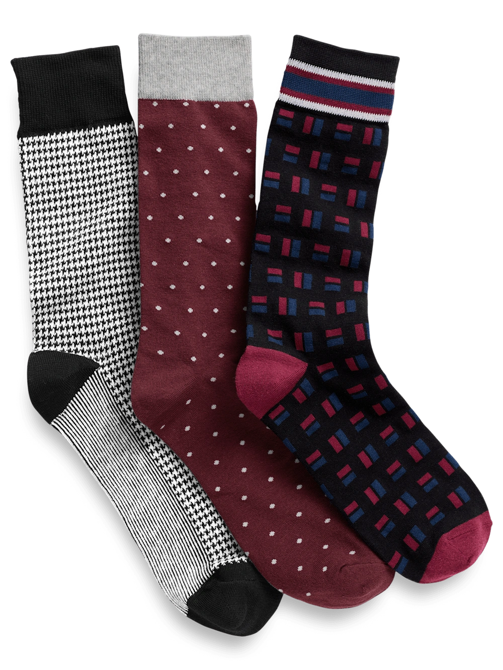 Schicke Baumwollsocken-Packung: 3 Stück – Schwarz & Vielseitig | Perfekt für jeden Tag!
